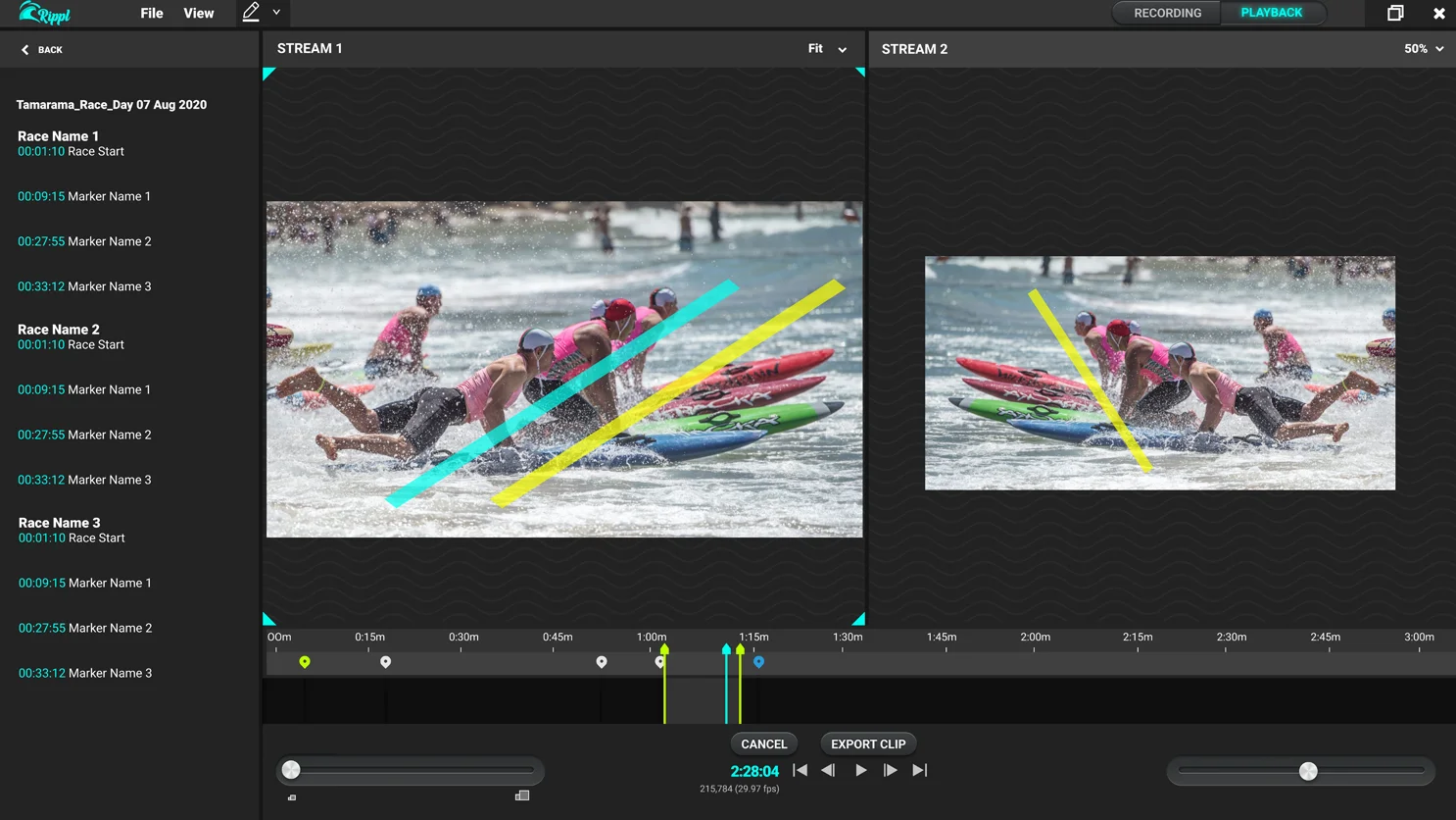 Rippl app screen 1